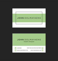 modern business card ready for print