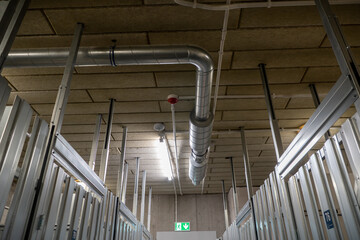 Fototapeta premium Pipes on the ceiling