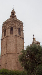 Obraz premium Picturesque tower of a church in Valencia