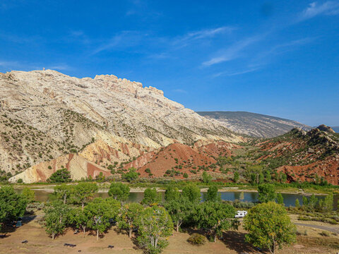 Split Rock Campground on the Green River in Dinosaur National Monument 