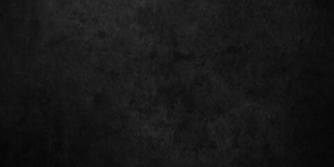 Fototapeta premium Dark Black stone concrete crackt grunge backdrop texture background anthracite panorama. Panorama dark grey black slate background or texture.