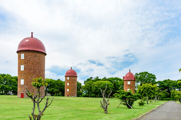 根室　明治公園のかわいいサイロ広場  © rujin