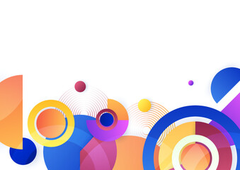 Obraz premium Abstract creative shape colorful design background