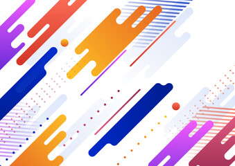Abstract creative shape colorful design background