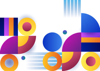 Obraz premium Abstract creative shape colorful design background