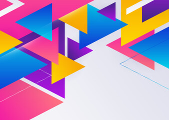 Modern geometric element colorful design background
