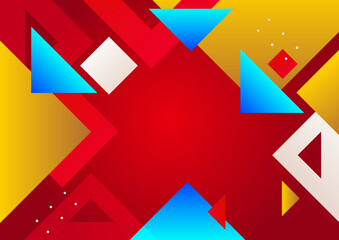 Modern geometric element colorful design background