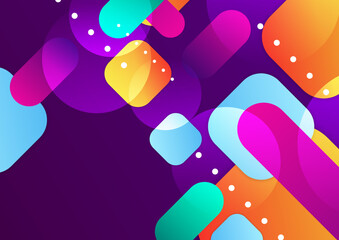 Modern geometric element colorful design background