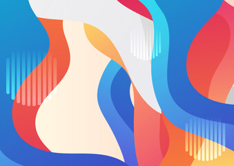 Modern geometric element colorful design background