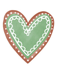 Christmas cookie watercolor, watercolor cookies