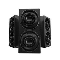 Fototapeta premium Ilustração 3d isolada de caixa de som