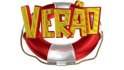 Selo 3d em português para varejo Verão