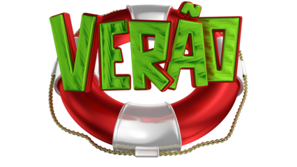 Selo 3d em português para varejo Verão