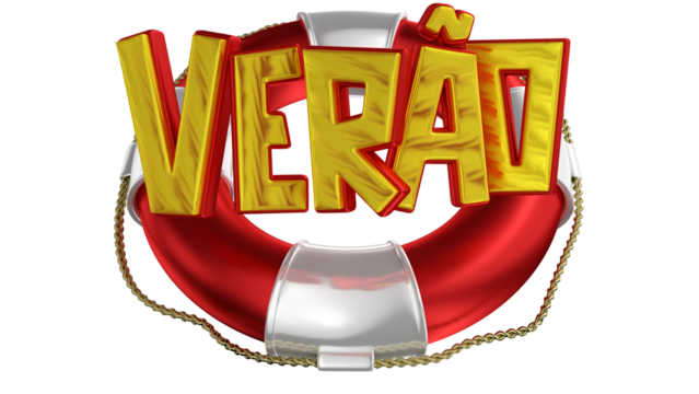 Selo 3d em português para varejo Verão