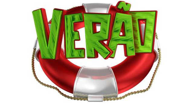 Selo 3d em português para varejo Verão