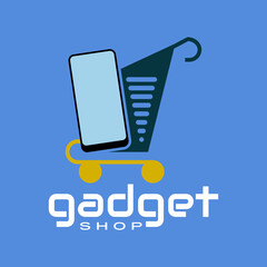Technology logo gadget shop graphic design