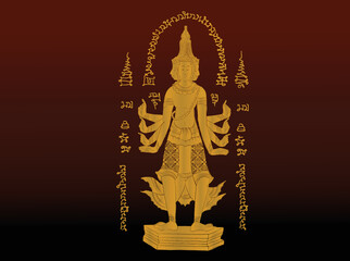 Lord Thai traditional tattoo,  Thai yantra