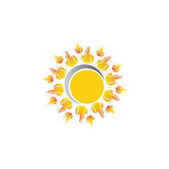 Sun vector illustration icon