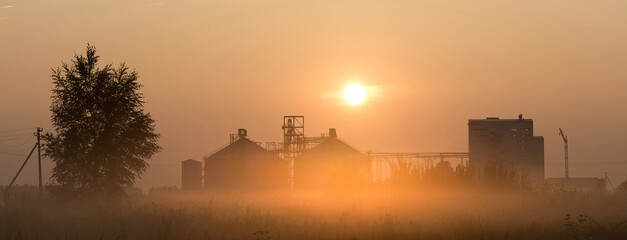 flour mill at sunrise © alexbush