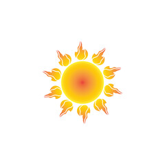 Sun vector illustration icon