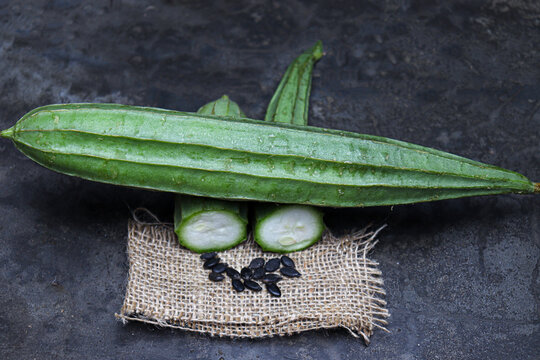 Ridges Gourd stock with seed