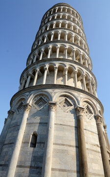 The tower of Pisa is the bell tower of the cathedral of Santa Maria Assunta, in the famous Piazza Miracoli.  