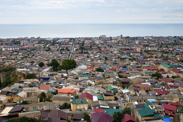 Fototapeta premium Derbent. View from above. Dagestan, Russia