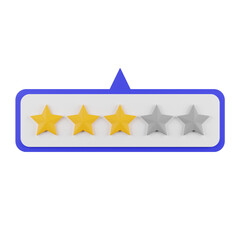 3 Star Rating of A Service