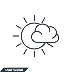meteorology icon logo vector illustration. weather symbol template for graphic and web design collection
