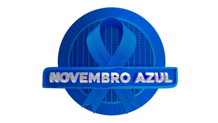 Selo 3d novenbro azul