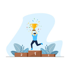 Illustration of winner