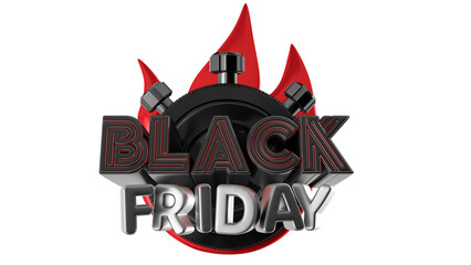 3d stamp for black friday campaign