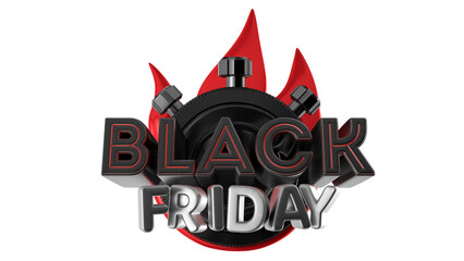 3d stamp for black friday campaign