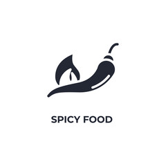 spicy food vector icon. filled flat sign for mobile concept and web design. Symbol, logo illustration. Vector graphics