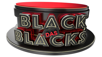 Obraz premium 3d stamp for black friday campaign