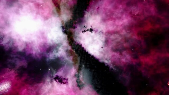 Flying through a Nebula, Carina Nebula, Space Flight