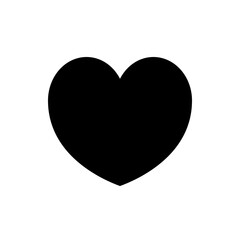 Heart love vector icon silhouette logo on transparent alpha background - Romantic, valentine's day, date, romance, flirt, lover, lovers, couple, marriage, wedding, wishes, congratulate, family, wife