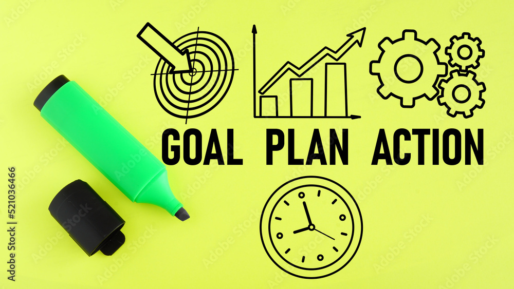 Poster goal, plan and action are shown using the text
