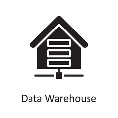 Data Warehouse vector solid Icon Design illustration. Miscellaneous Symbol on White background EPS 10 File