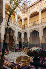 Interior of a Riad in Fes, Morocco