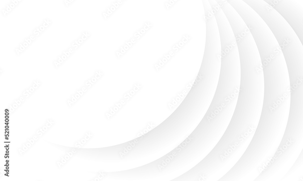 Poster abstract white circle overlaps curve with blank space background vector