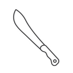 machete outline icon- vector illustration