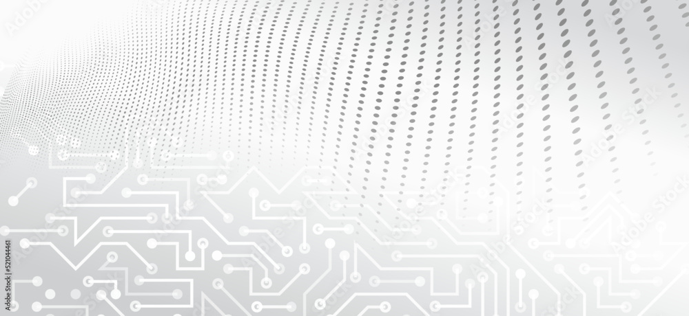Leinwandbilder abstract innovation background from technological elements. advanced communication technologies. gra