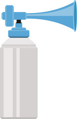 Air horn in flat style clip art