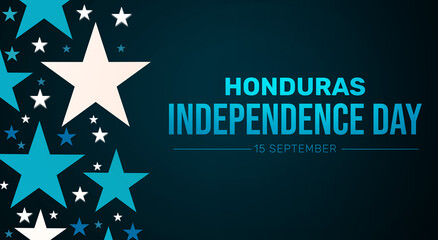 Honduras Independence Day banner design wallpaper, Patriotic Holiday of Honduras backdrop with stars
