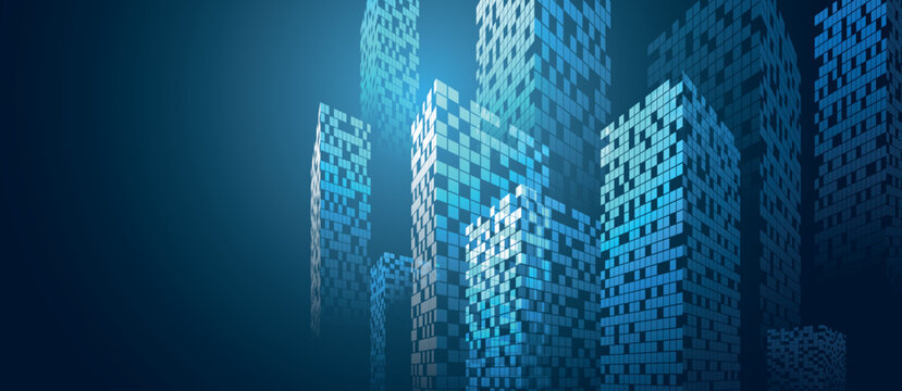 citt&agrave;, skyline, palazzo, grattacielo