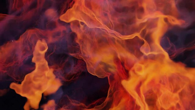 Fantastic orange thumbnail in deep space