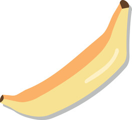 Delicious yellow banana isolated on white background