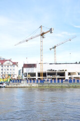 Fototapeta premium site with cranes