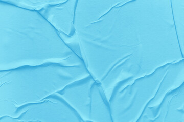 Blank blue paper is crumpled texture background. Crumpled paper texture backgrounds for various purposes